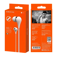 Наушники внутриканальные Borofone BM24 с микр. белый (1/36/144)