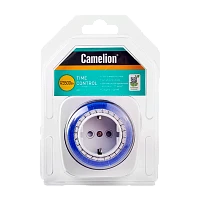 Таймер механический Camelion BND-50/G5A 3500W 24ч/15мин (1/10/50)