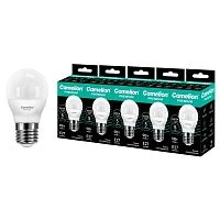 Лампа светодиодная Camelion G45 E27 9W 3000К шар Premium матовая