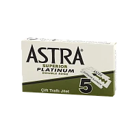 Лезвия Astra Superior PLATINUM 5шт в упаковке, цена за 1 лезвие (5/100/2000)