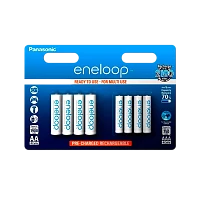 Аккумулятор предзаряженный RTU Panasonic HR03 AAA BL4+4 NI-MH eneloop 750mAh+1900mAh (8/80/320)