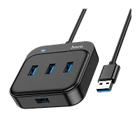USB-Хаб HOCO HB31 4USB Type-C (m) USB3.0 0.2м черный (1/19/190)