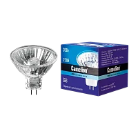 Лампа галогенная Camelion MR16 GU5.3 35W 2800К 220-240V софит 35мм прозрачная (1/5/200)