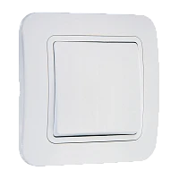 Выключатель Makel Lillium 1-клав.10A пластик проходной белый 70005 (1/12)