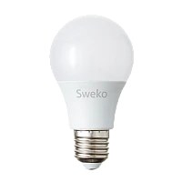 Лампа светодиодная Sweko A60 E27 15W 6500К 230V груша (1/5/100)