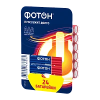Батарейка Фотон LR03 AAA БОКС24 Alkaline 1.5V (24/240/720)