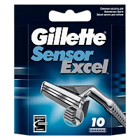 Сменные кассеты Gillette "Sensor Excel (Vector 3)" 2 лезвия 10шт. (цена за 1 шт) (10/120)