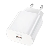 Сетевое З/У HOCO N22 Type-C 3.0A 25W PD3.0 с кабелем Type-C-Type-C 60W белый (1/12/120)