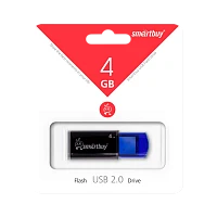 Флеш-накопитель Smartbuy Click 4GB USB2.0 пластик синий 
