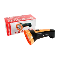 Фонарь туристический Ultraflash LED3807M 0.6W 7LED от аккумулятора IP22 черный желтый (1/5/60)