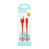 Кабель HOCO X30 USB (m)-Lightning (m) 1.2м 2.0A TPE красный (1/30/300)