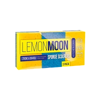 Губка для посуды Lemon Moon 96х64х35мм 3шт. (1/28)