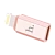 Переходник HOCO Lightning (m)-microUSB (f) пластик розовое золото (1/200/1200)
