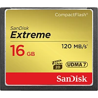 Карта памяти CF SanDisk EXTREME 16GB 800x 60 МБ/сек UDMA 7