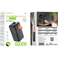 Внешний аккумулятор Borofone BJ66B 60000mAh 3.0A 22.5W 2USB LED черный (1/11)