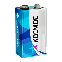 Батарейка Космос Крона 6LR61 Shrink 1 Alkaline 9V (1/12/240)