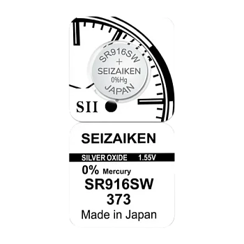 Батарейка SEIZAIKEN 373 (SR916SW) Silver Oxide 1.55V (1/10/100/1000)