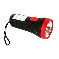 Фонарь туристический Ultraflash LED16014 1.5W 1+4SMD от аккумулятора IP20 черный красный (1/25/200)