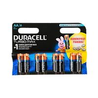 Батарейка Duracell TURBO MAX LR6 AA BL8 Alkaline 1.5V (8/96)