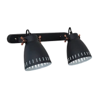 Светильник настенный Camelion WML-428-2 New York 40W 230V E27 черный (1/6)