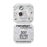 Батарейка Renata 337 (SR416SW) Silver Oxide 1.55V (1/10/100)