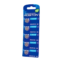 Батарейка Robiton STANDARD G8/LR1120/LR55/391A/191 BL5 Alkaline 1.5V 0%Hg 