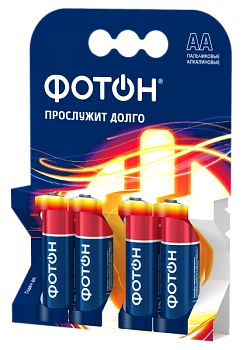 Батарейка Фотон LR6 AA BL4 Alkaline 1.5V (4/40/480)