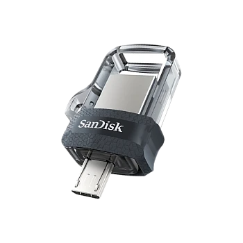 Флеш-накопитель SanDisk Ultra Android Dual Drive DD3 128GB USB3.0 microUSB (m) пластик черный 