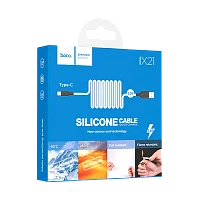 Кабель HOCO X21 USB (m)-Type-C (m) 1м 2.0A силикон белый (1/29/174)