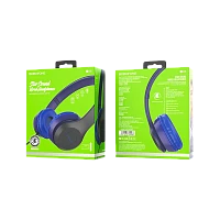 Наушники полноразмерные Borofone BO5 с микр. синий (1/12/36)