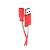 Кабель HOCO X24 USB (m)-Lightning (m) 1.0м 2.4A TPE красный (1/31/310)