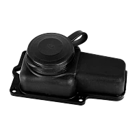 Колодка Volsten 1р.С/З со шторкой каучук черный (1/36)