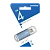 Флеш-накопитель Smartbuy V-Cut 4GB USB2.0 пластик синий