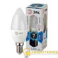 Лампа светодиодная ЭРА B35 E14 7W 6000К 170-265V свеча