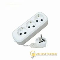 Удлинитель ЭРА U 3р.С/З 16A 1.5м белый (1/20)