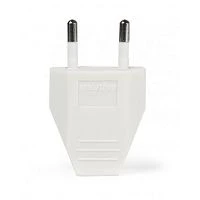 Вилка электрическая Smartbuy Б/З 6A IP20 плоская белый (1/60)