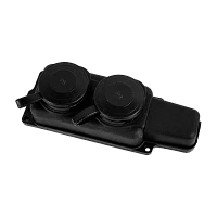 Колодка Volsten 2р.С/З со шторкой каучук черный (1/26)