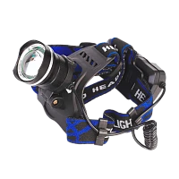 Фонарь налобный Ultraflash LED5337 5W 1LED от аккумулятора 3 режима+ZOOM черный (1/60)