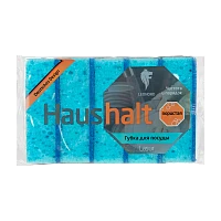 Губка для посуды Leonord "Lasur" 100х70х33мм 5шт. голубой (1/30)