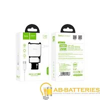 Сетевое З/У HOCO C59A 2USB Type-C (m) 2.1A белый (1/22/132)