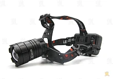 Фонарь налобный Без бренда FA-F39-P100 COB от аккумулятора 3 режима+ZOOM черный