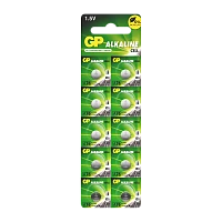 Батарейка GP G13/LR1154/LR44/357A/A76 BL10 Alkaline 1.5V отрывные (10/250/5000)