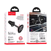 Держатель автомобильный HOCO CA69 в воздуховод магнит черный (1/108)