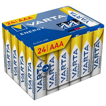 Батарейка Varta ENERGY LR03 AAA CUBE Pack24 Alkaline 1.5V (4103) (24/384)
