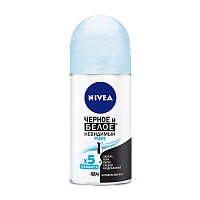 Дезодорант женский Nivea Невидимая защита для черного и белого PURE роликовый 50мл (1/30)