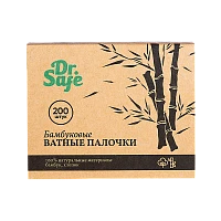 Ватные палочки Dr.Safe бамбуковые 200шт. (1/96)