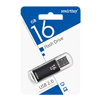 Флеш-накопитель Smartbuy V-Cut 16GB USB2.0 пластик черный