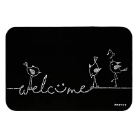 Коврик придверный VORTEX "Welcome", птицы 40х60см (1/24)