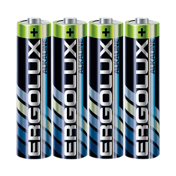 Батарейка Ergolux LR03 AAA Shrink 4 Alkaline 1.5V (4/60/1200)