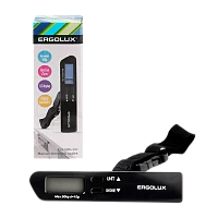 Весы безмен Ergolux ELX-SB04-C02 электронные 50кг дисплей черный (1/24)